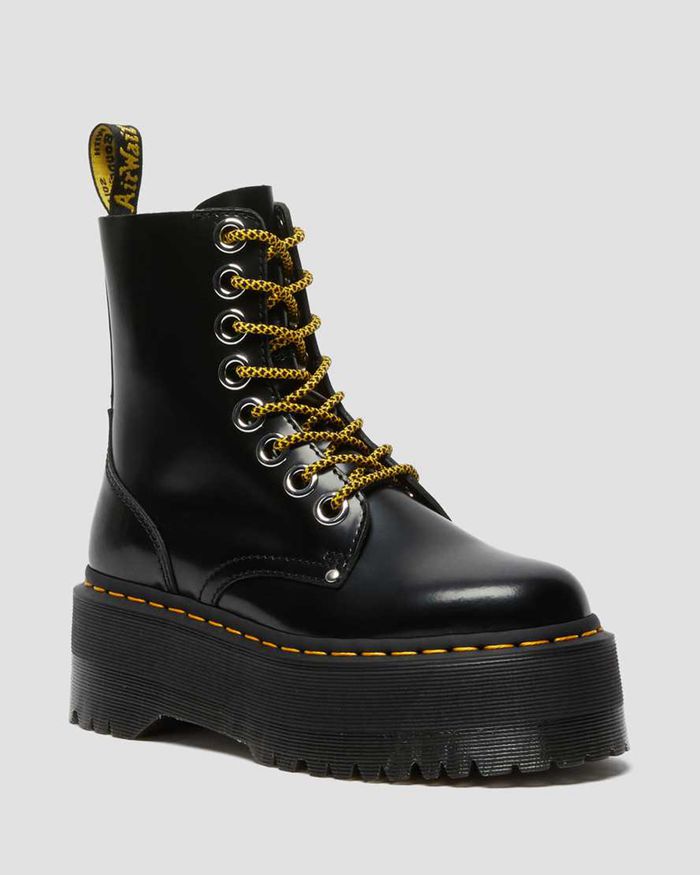 Dr Martens Vintersko Dame Svart Jadon Max Platform 6074TMELN